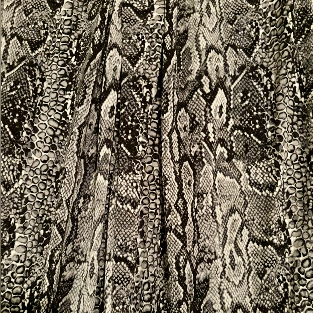 BCBGMAXAZRIA Twist-Front Snakeskin Dress - Picture 3 of 7